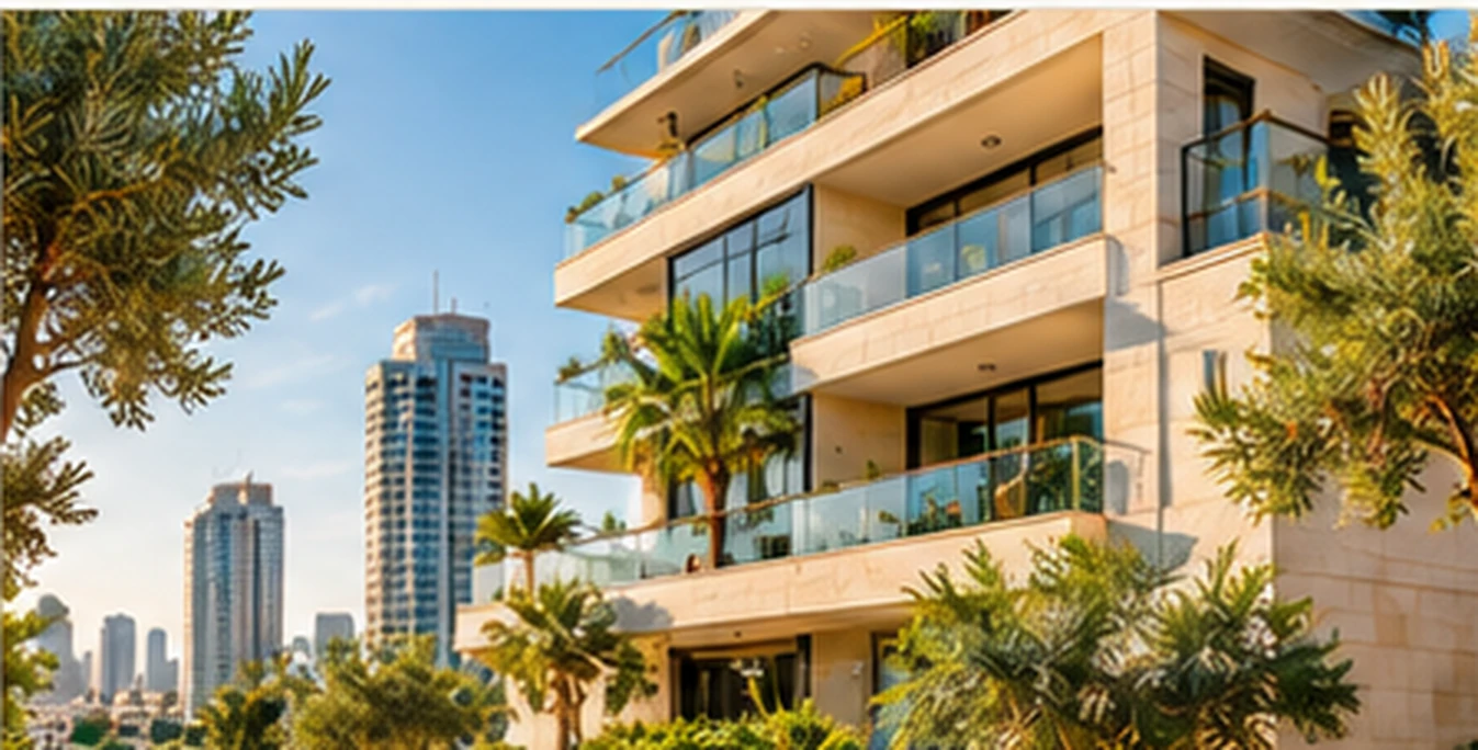 Modern residential building in Central Israel for managed rental properties
